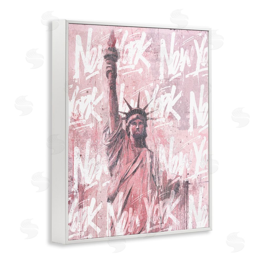 Svetlana Aleynikova Sparkle Of The City Statue White Framed Giclee Wall Art Print