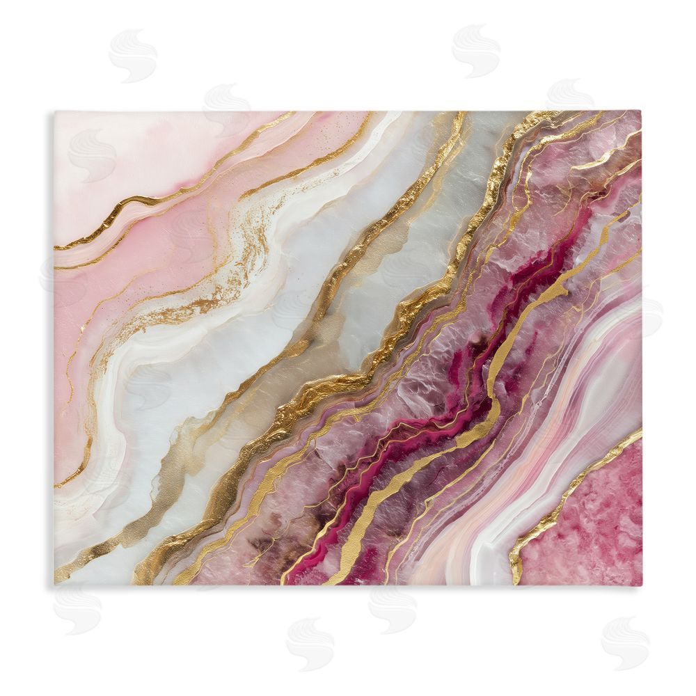 Svetlana Aleynikova Frozen Petal Stone Stretched Canvas Wall Art Print