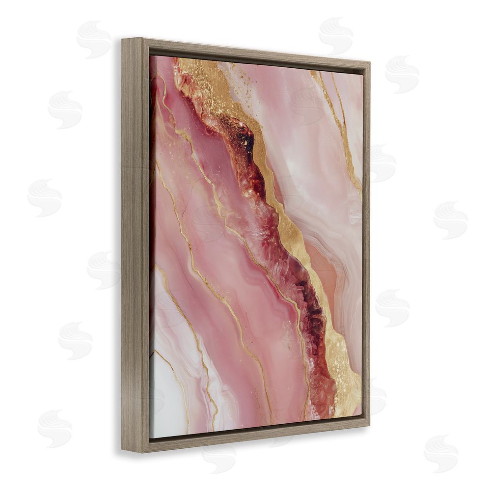 Svetlana Aleynikova Celestial Cross Section Brown Floating Frame Canvas Wall Art Print