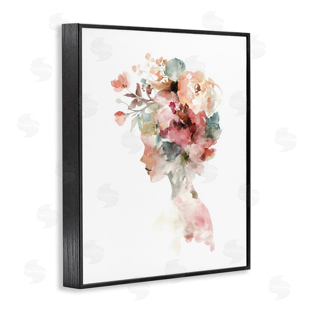 Svetlana Aleynikova Crowned in Nature Silhouette Black Framed Giclee Wall Art Print