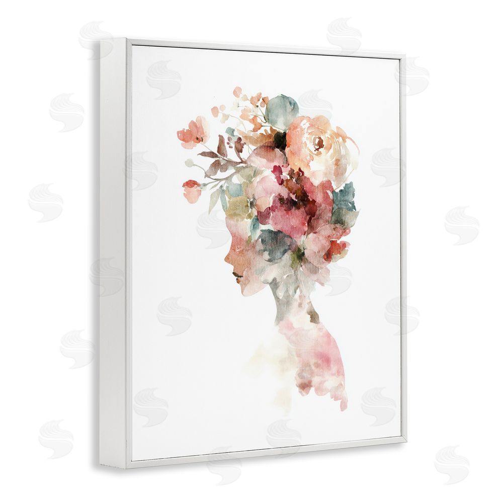 Svetlana Aleynikova Crowned in Nature Silhouette White Framed Giclee Wall Art Print