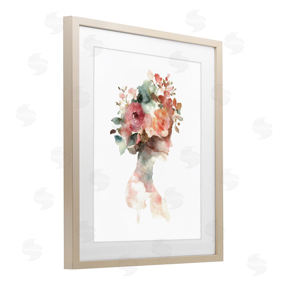 Svetlana Aleynikova Floral Dreamscape Silhouette Birch Framed Print Under Glass Wall Art