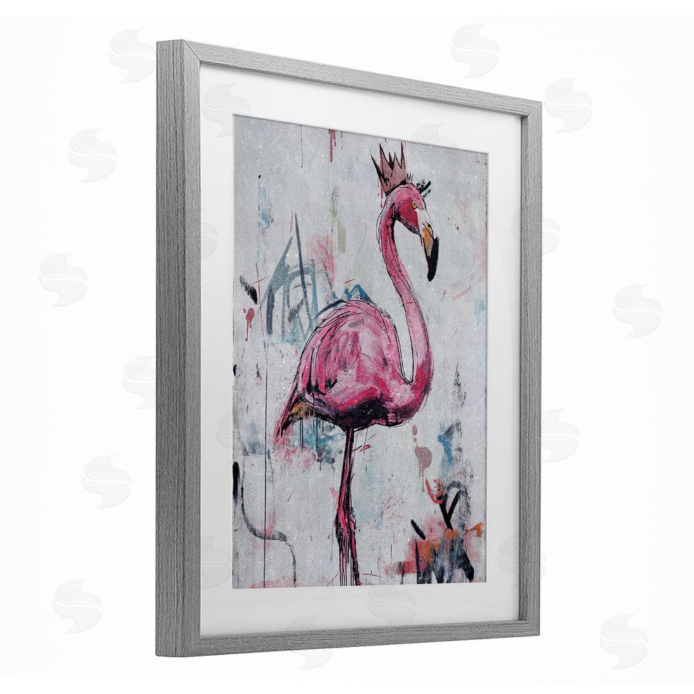 Svetlana Aleynikova Urban Feather Glow Gray Framed Print Under Glass Wall Art