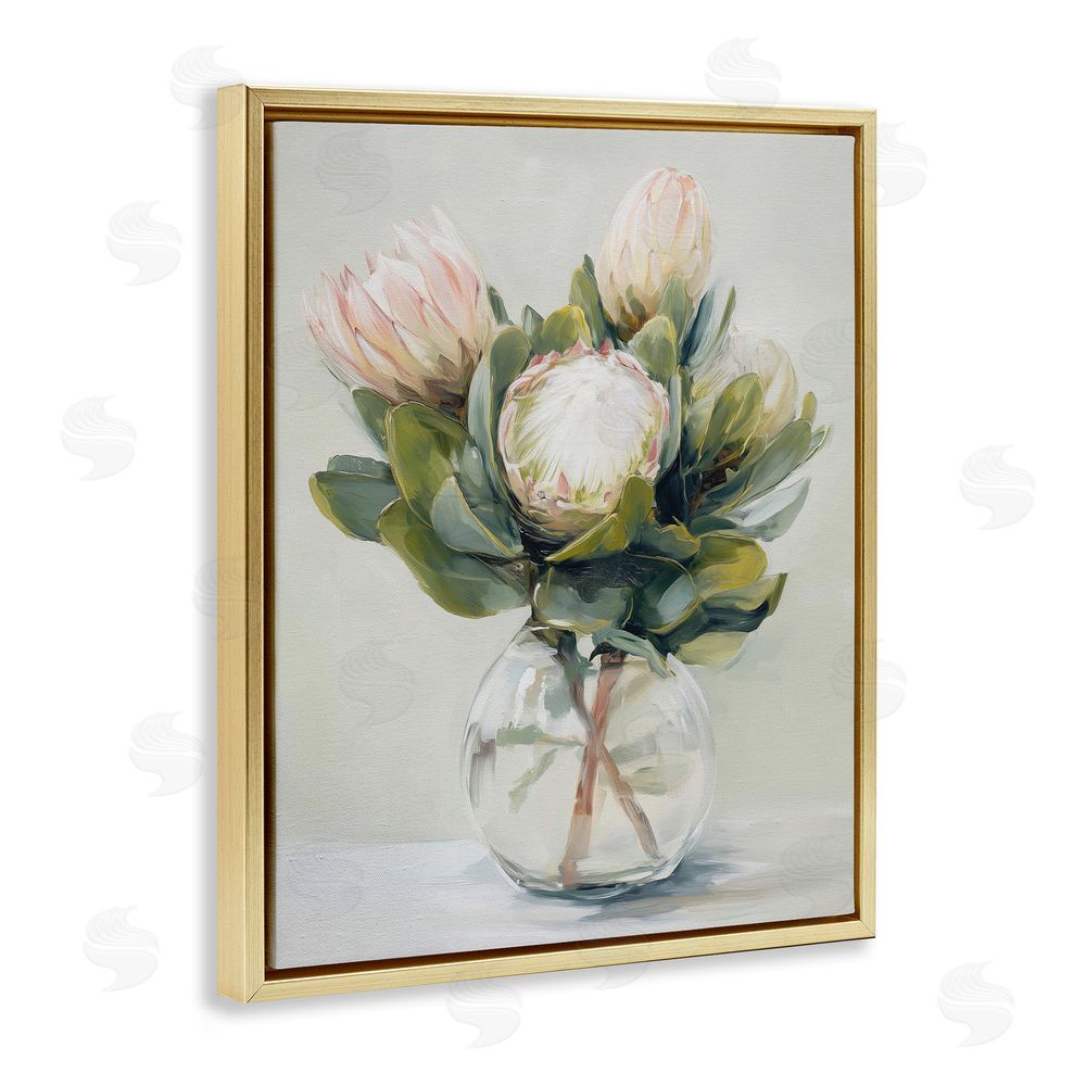 Svetlana Aleynikova Lush & Wild Tropics Gold Floating Frame Canvas Wall Art Print