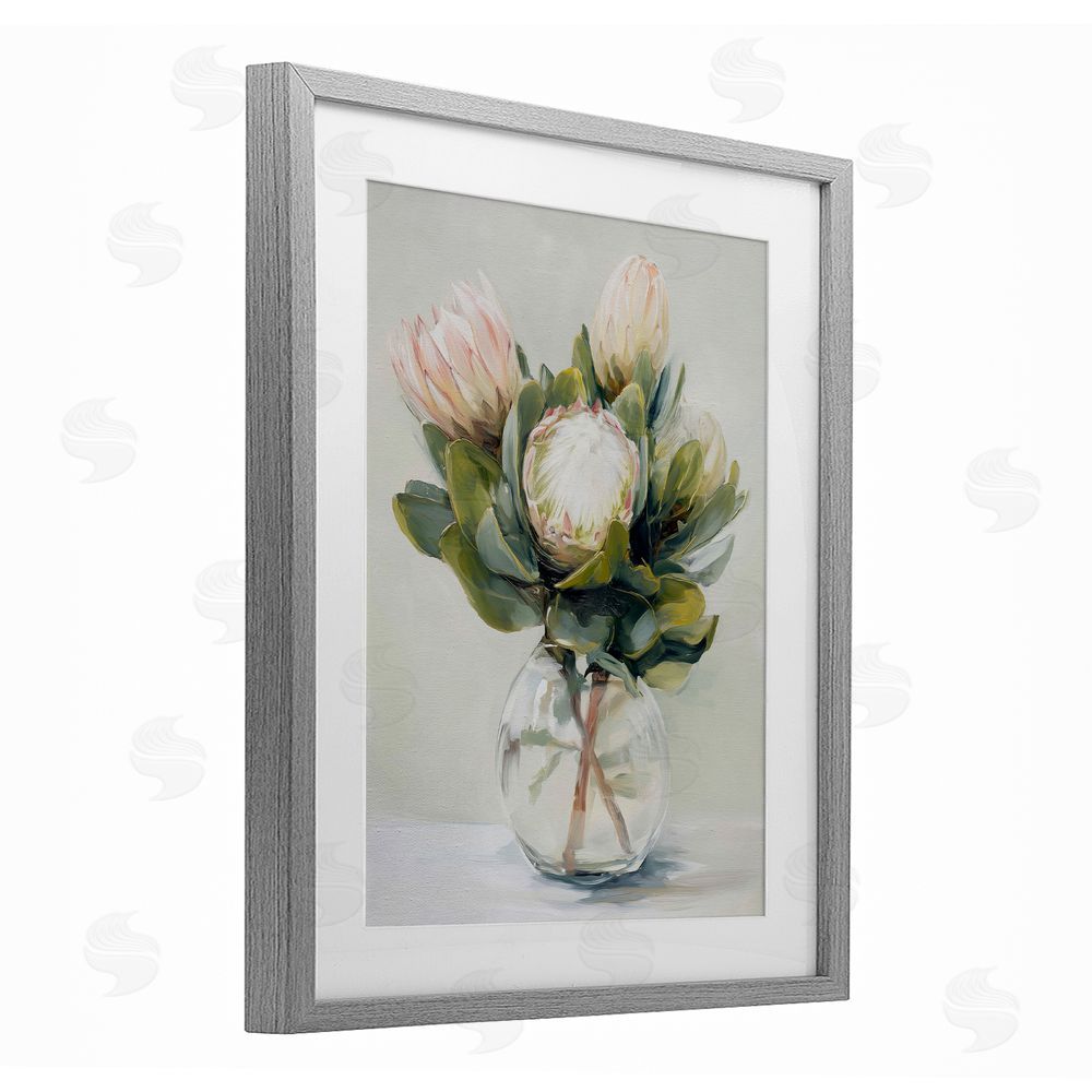 Svetlana Aleynikova Lush & Wild Tropics Gray Framed Print Under Glass Wall Art
