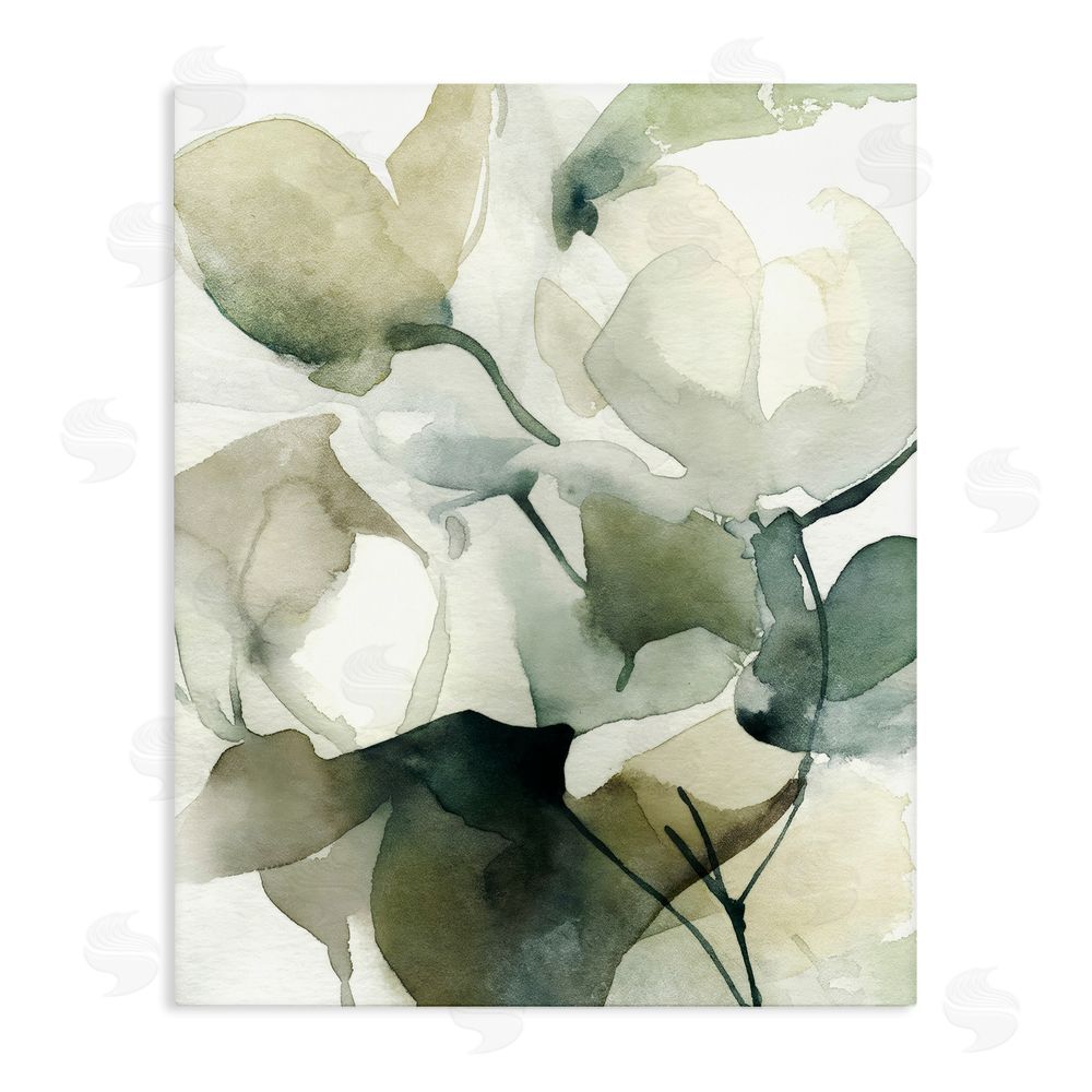 Svetlana Aleynikova Flowing Floral Branches Stretched Canvas Wall Art Print