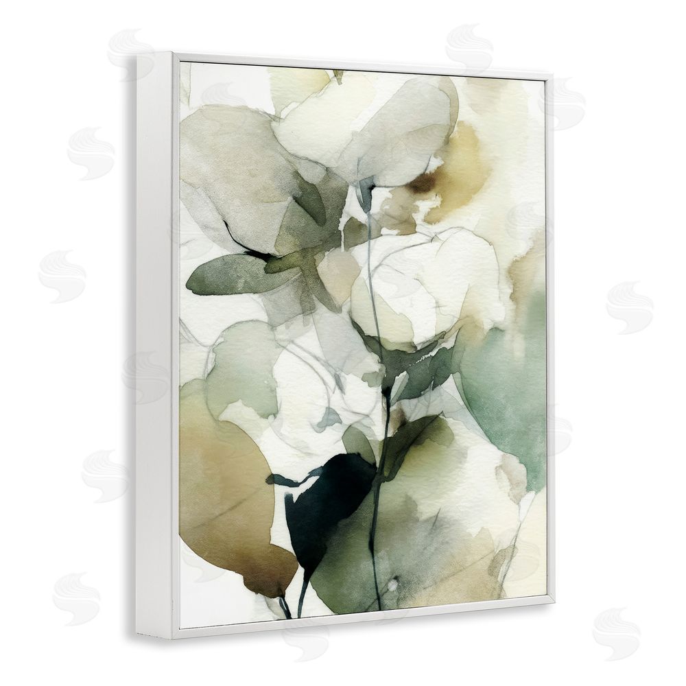 Svetlana Aleynikova Floral Branches in Motion White Framed Giclee Wall Art Print