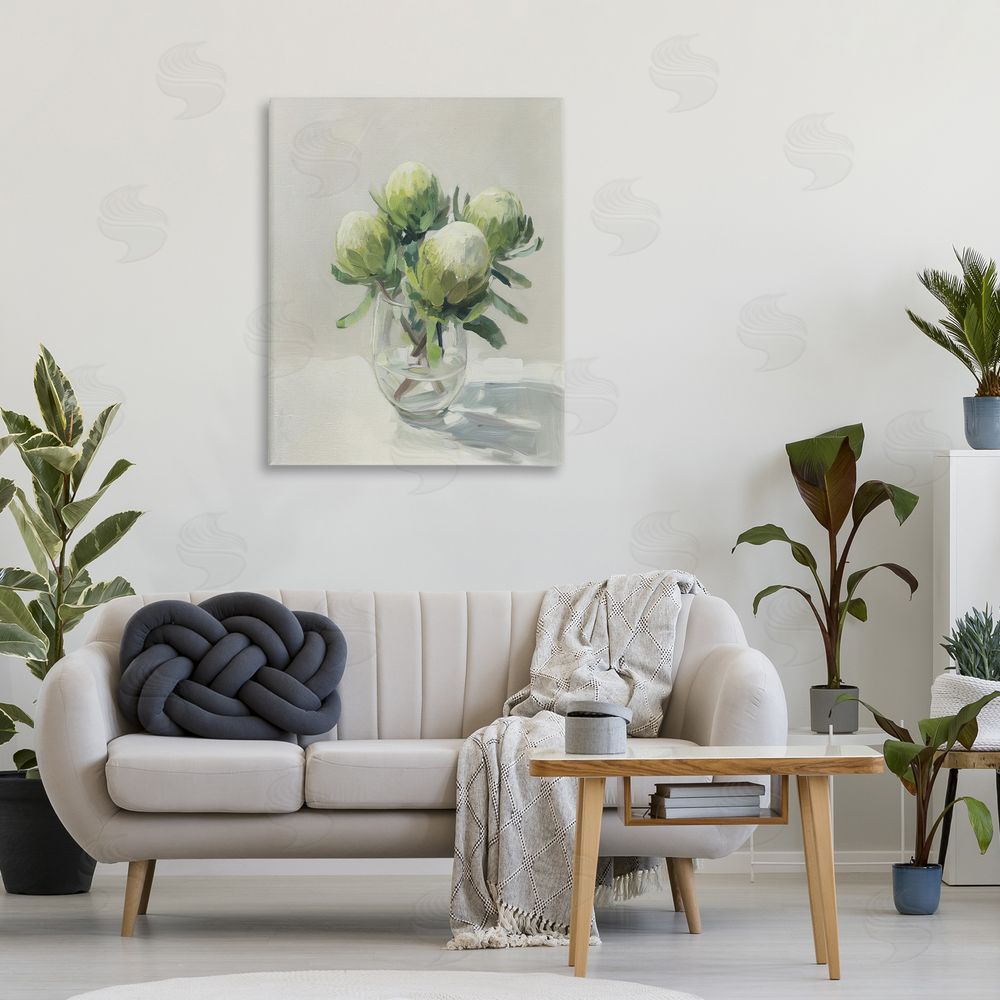 Svetlana Aleynikova Glass & Bloom Still Life Canvas Wall Art Print in Room