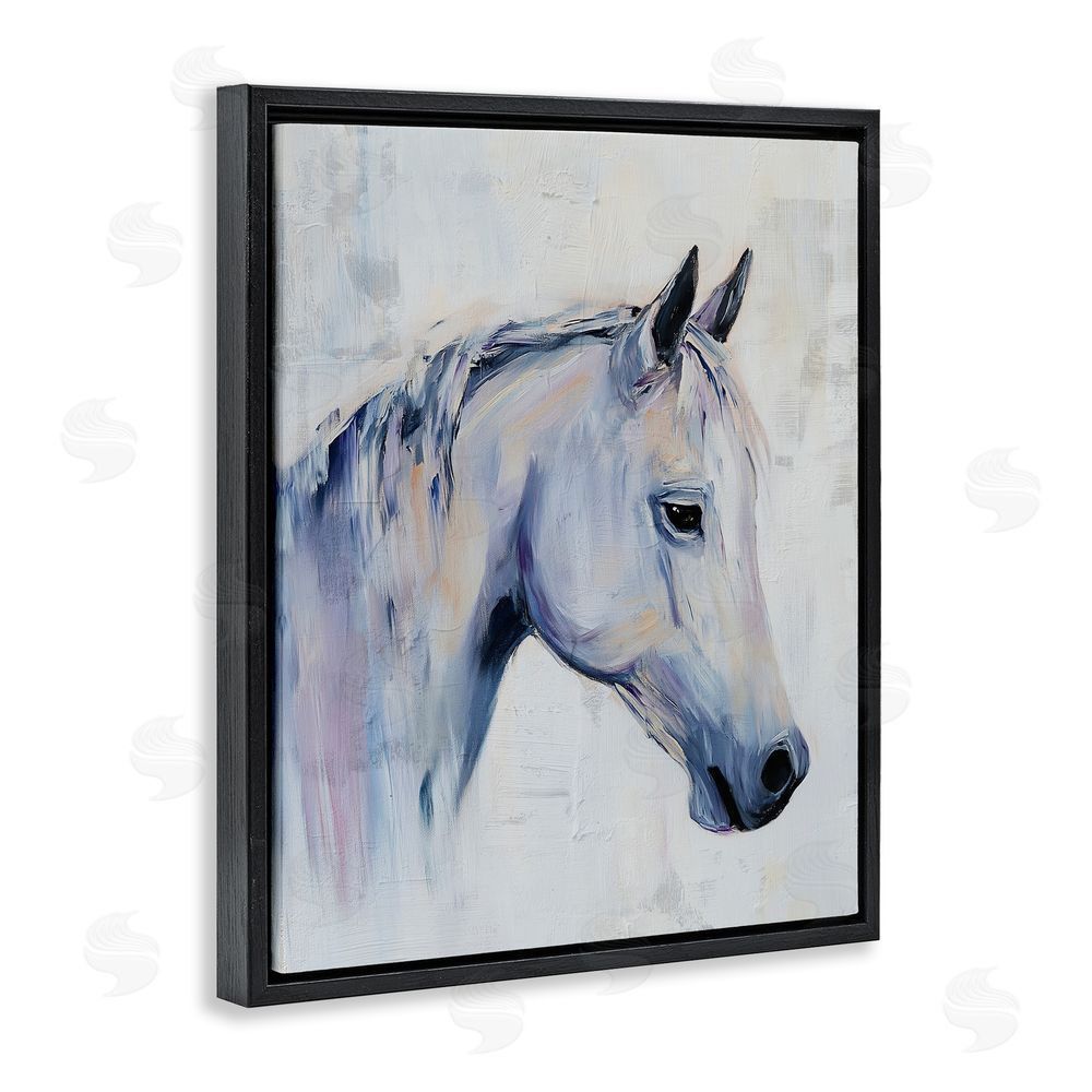 Svetlana Aleynikova Majestic Spirit Horse Portrait Black Floating Frame Canvas Wall Art Print