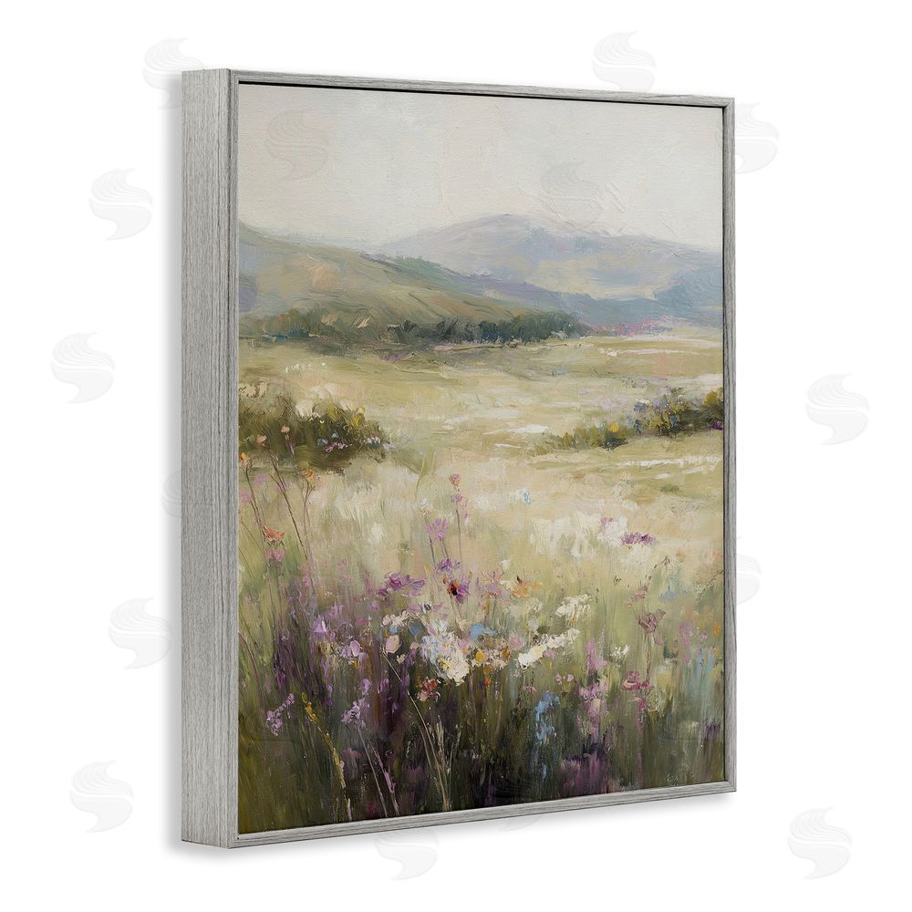 Svetlana Aleynikova Fields Of Serenity Gray Framed Giclee Wall Art Print