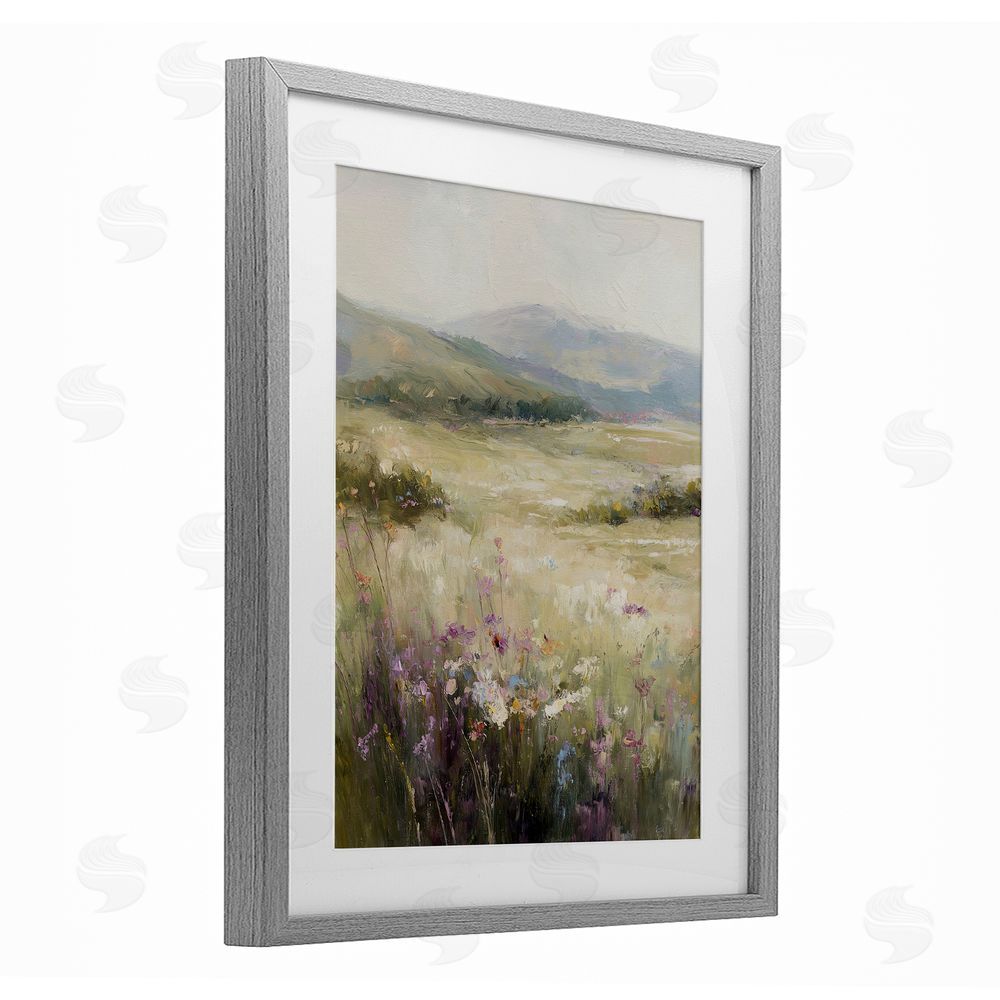 Svetlana Aleynikova Fields Of Serenity Gray Framed Print Under Glass Wall Art