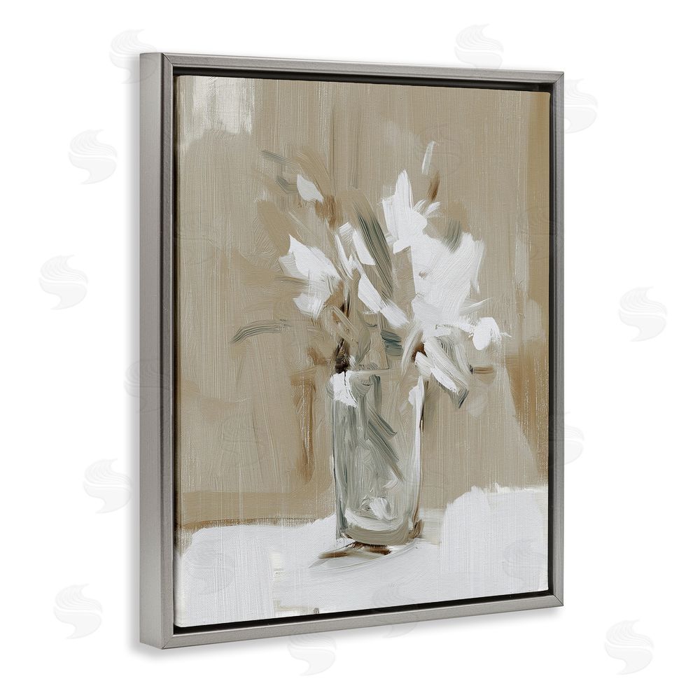Svetlana Aleynikova Pure Forms Still Life Gray Floating Frame Canvas Wall Art Print