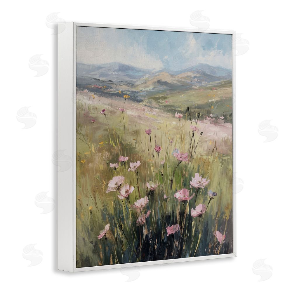Svetlana Aleynikova Wild Shrubs in Pasture White Framed Giclee Wall Art Print