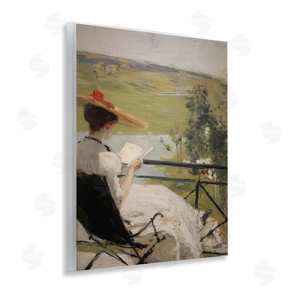 Svetlana Aleynikova In The Comfort Of Pages Wall Plaque Art Print
