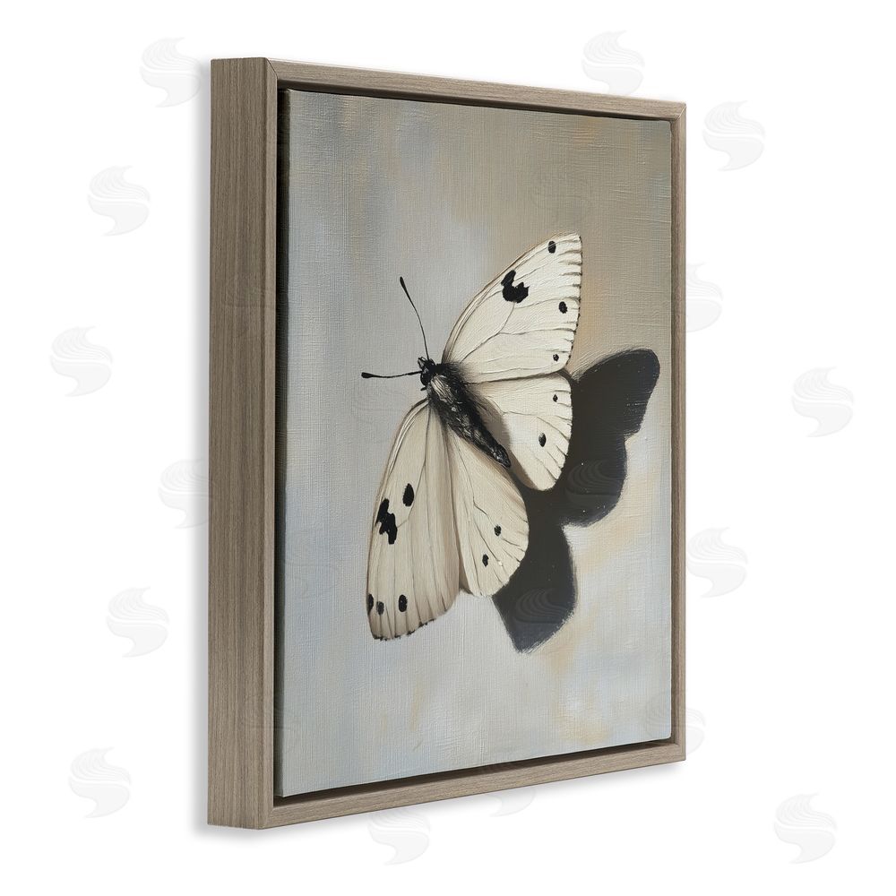 Svetlana Aleynikova Velvet's Butterfly Wings Brown Floating Frame Canvas Wall Art Print