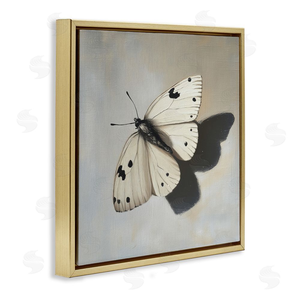 Svetlana Aleynikova Velvet's Butterfly Wings Gold Floating Frame Canvas Wall Art Print