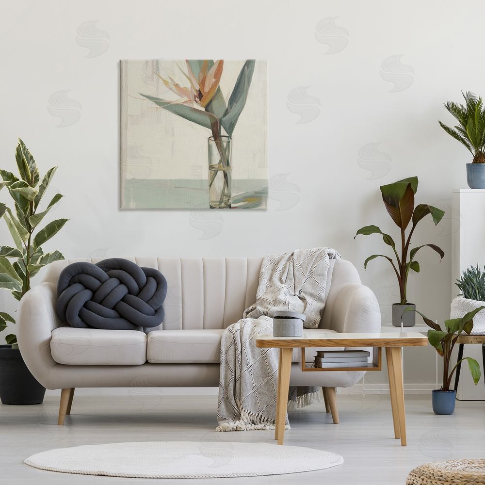 Svetlana Aleynikova Exotic Island Bloom Stretched Canvas Wall Art Print in Room