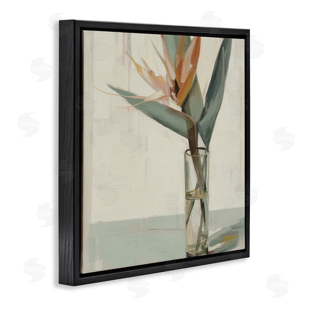 Svetlana Aleynikova Exotic Island Bloom Black Floating Frame Canvas Wall Art Print
