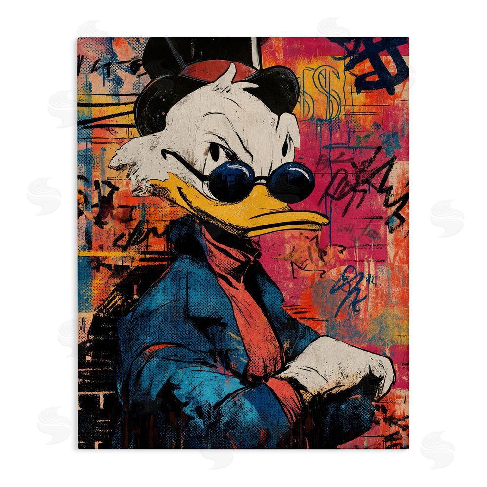 Svetlana Aleynikova Pop Style Cartoon Riches Stretched Canvas Wall Art Print