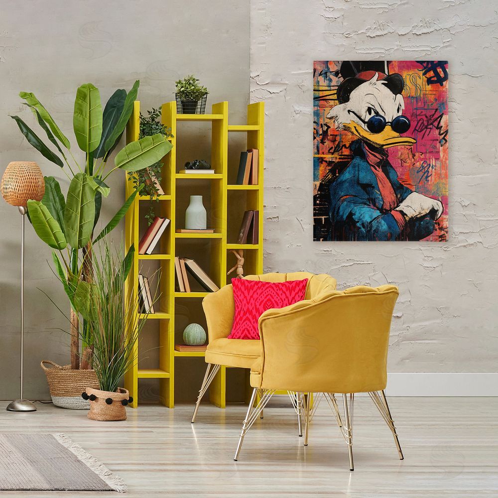 Svetlana Aleynikova Pop Style Cartoon Riches Canvas Wall Art Print in Room
