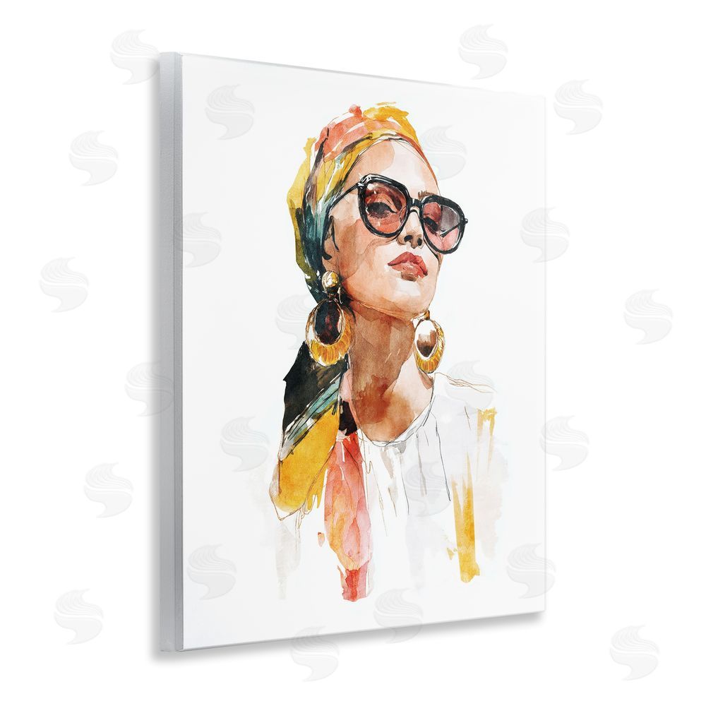 Svetlana Aleynikova Stylish Woman with Headwrap Wall Plaque Art Print