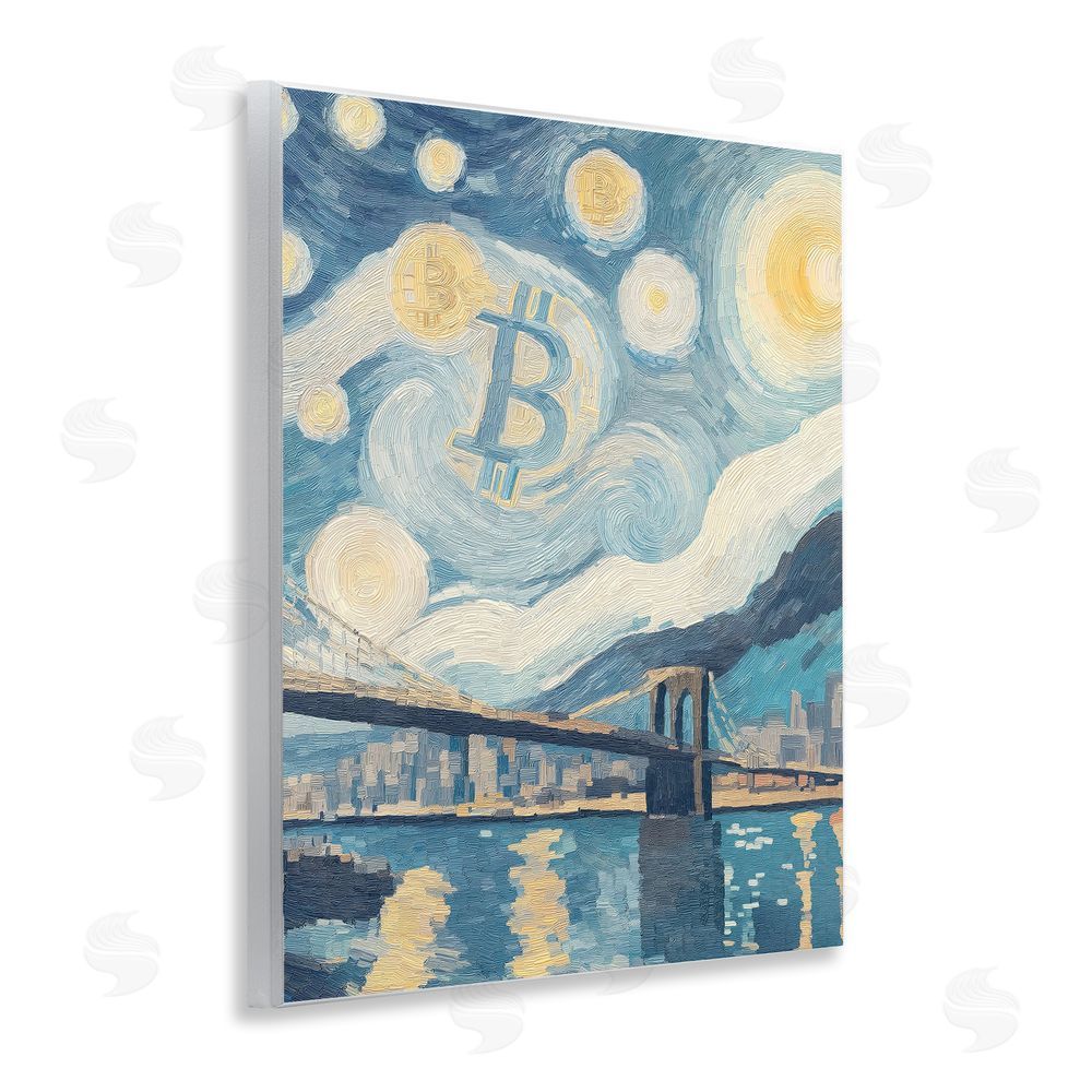 Svetlana Aleynikova Crypto Lunar Glow Wall Plaque Art Print