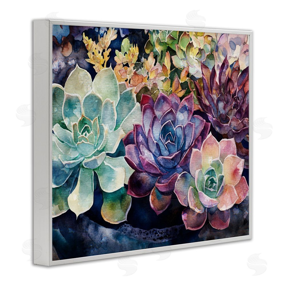 Svetlana Aleynikova Tutti Succulents Collection White Framed Giclee Wall Art Print