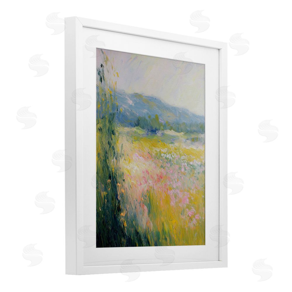 Svetlana Aleynikova Breeze Through The Blooms White Framed Print Under Glass Wall Art