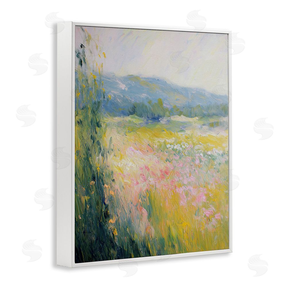Svetlana Aleynikova Breeze Through The Blooms White Framed Giclee Wall Art Print