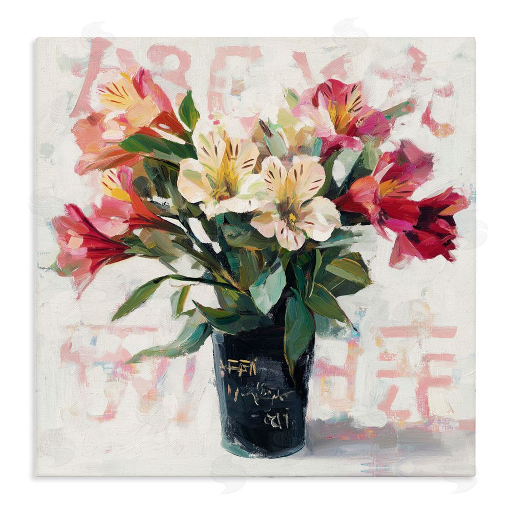 Svetlana Aleynikova Street Style Harmony Bouquet Stretched Canvas Wall Art Print