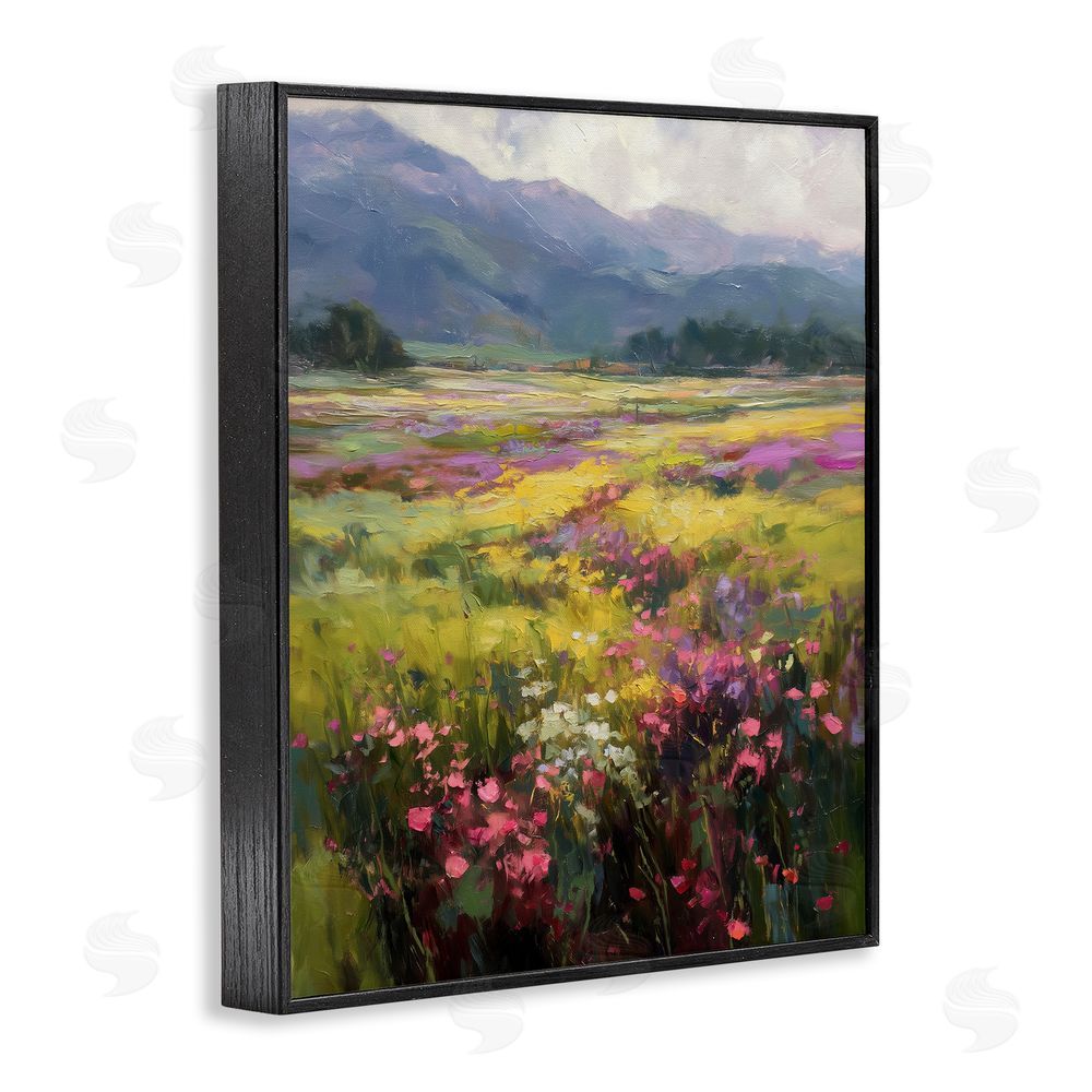 Svetlana Aleynikova Vast Horizon Of Flowers Black Framed Giclee Wall Art Print
