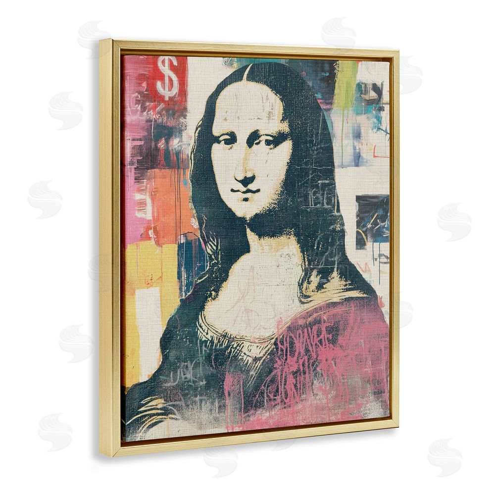 Svetlana Aleynikova Urban Renaissance Portrait Gold Floating Frame Canvas Wall Art Print