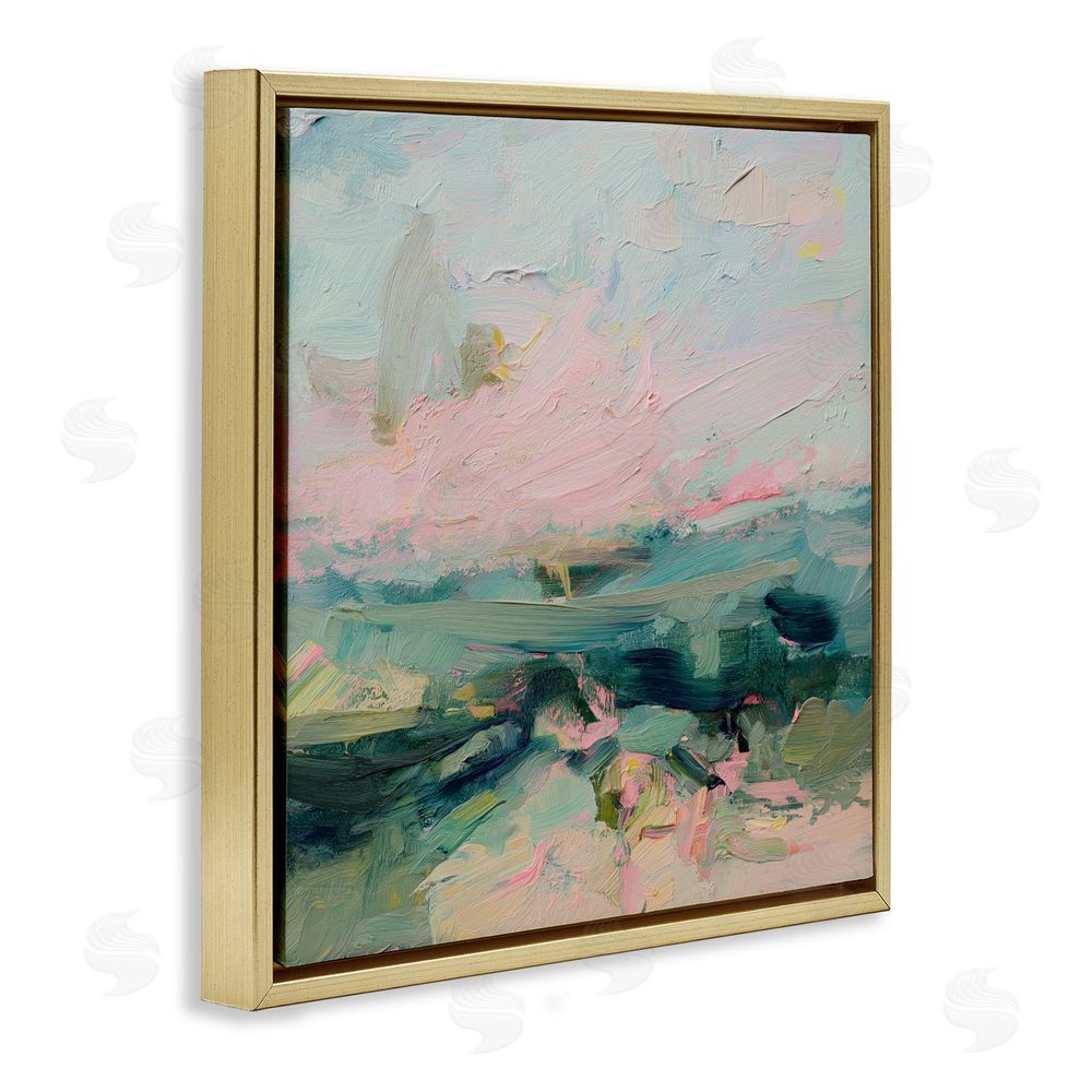 Svetlana Aleynikova Nature's Palette Atmosphere Gold Floating Frame Canvas Wall Art Print