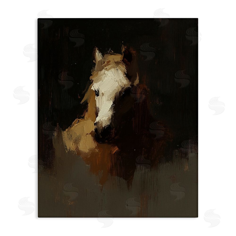 Svetlana Aleynikova Abstract Rider Horse Illusion Stretched Canvas Wall Art