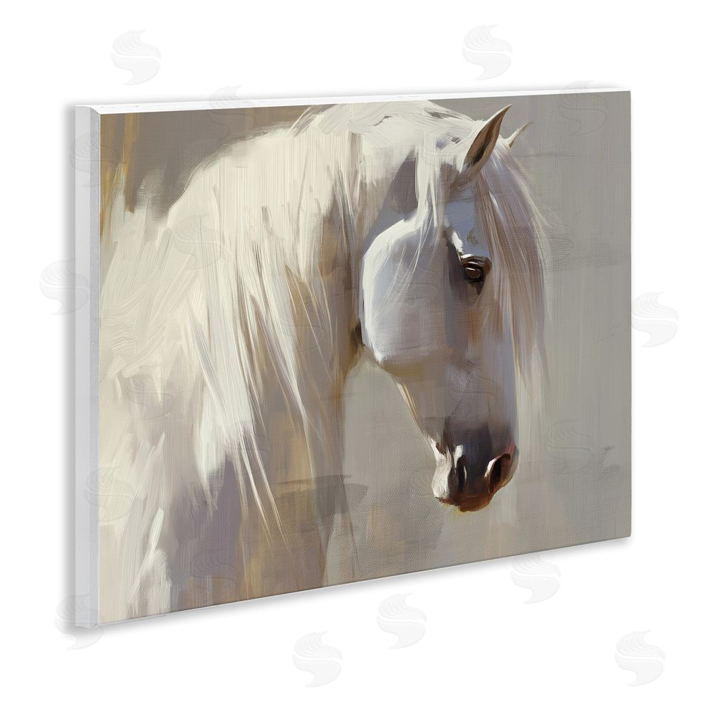 Svetlana Aleynikova White Moon Horse Wall Plaque Art Print