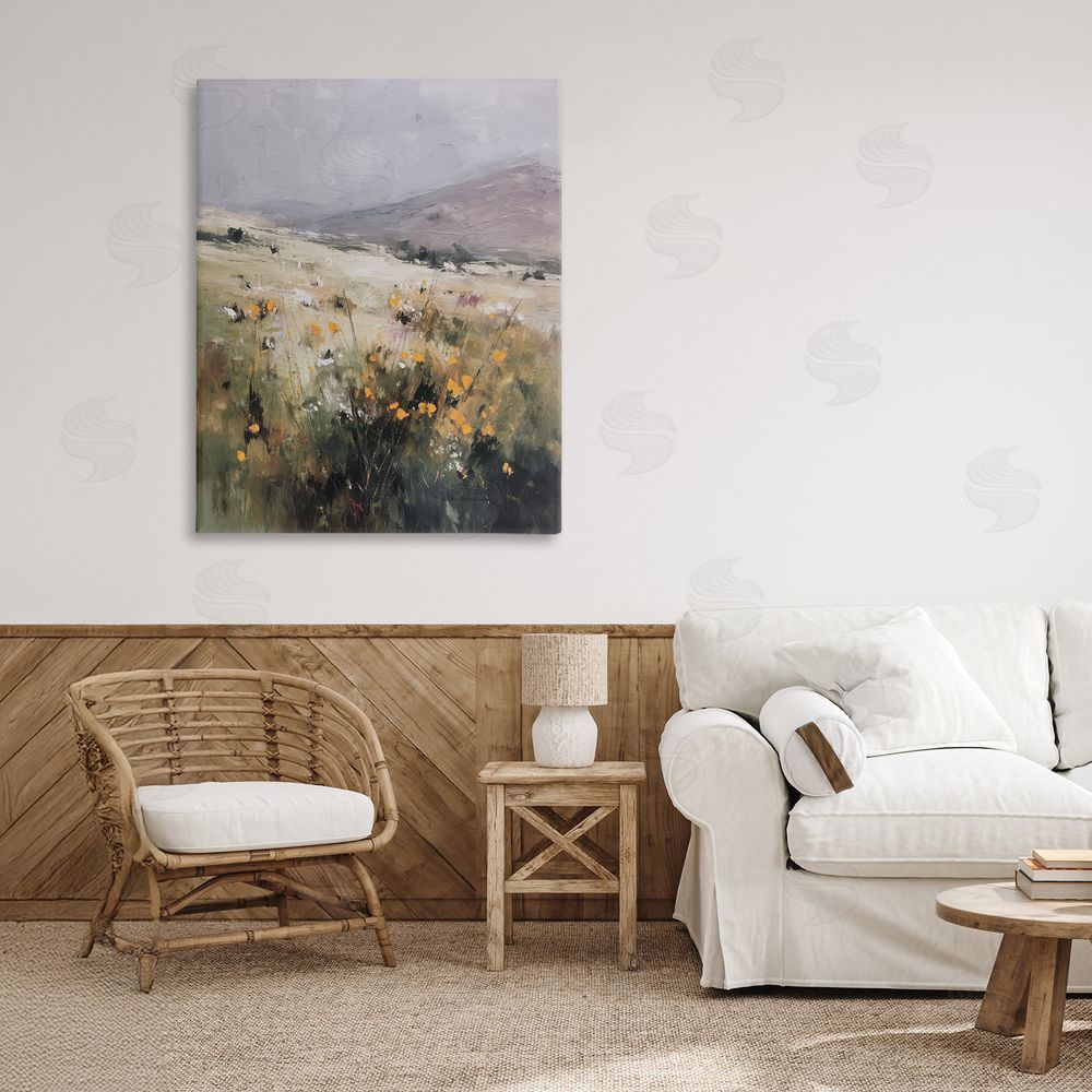 Svetlana Aleynikova Verdant Dreams Landscape Stretched Canvas Wall Art in Room