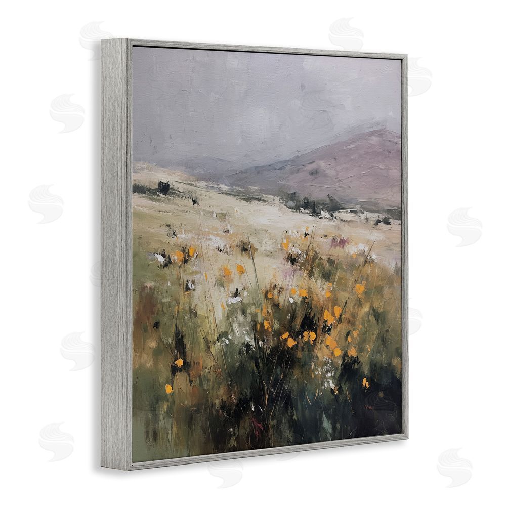 Svetlana Aleynikova Verdant Dreams Landscape Gray Framed Giclee Wall Art Print