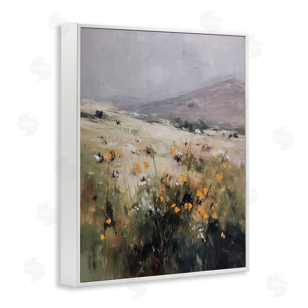 Svetlana Aleynikova Verdant Dreams Landscape White Framed Giclee Wall Art Print