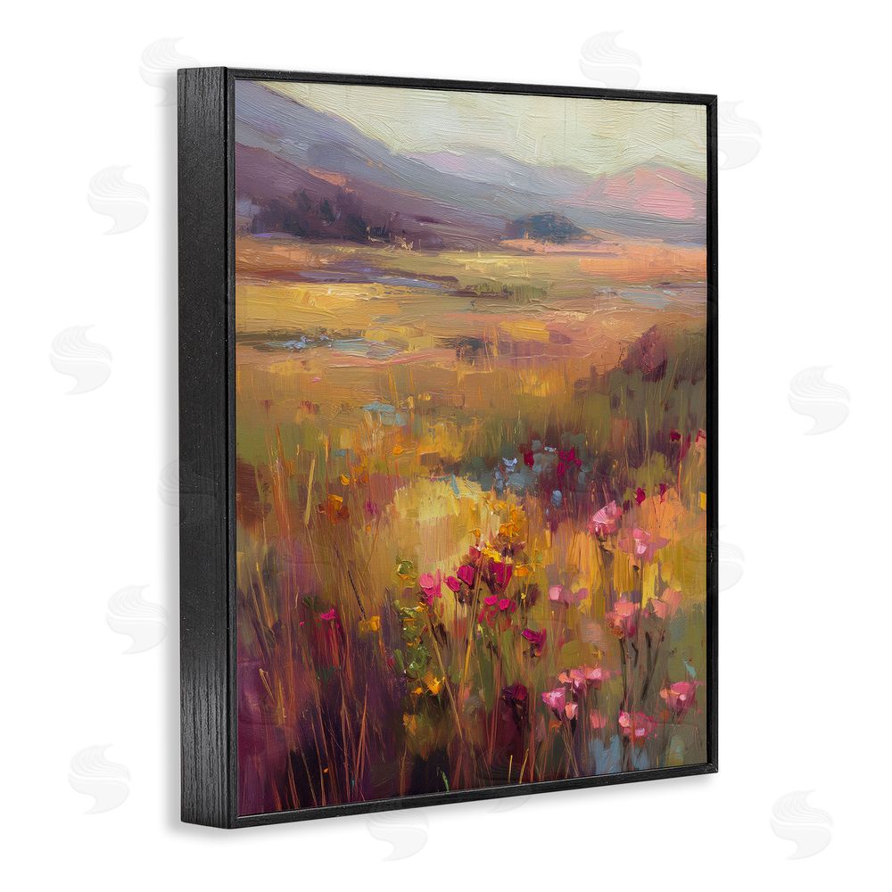 Svetlana Aleynikova Golden Waves Of Grass Black Framed Giclee Wall Art Print