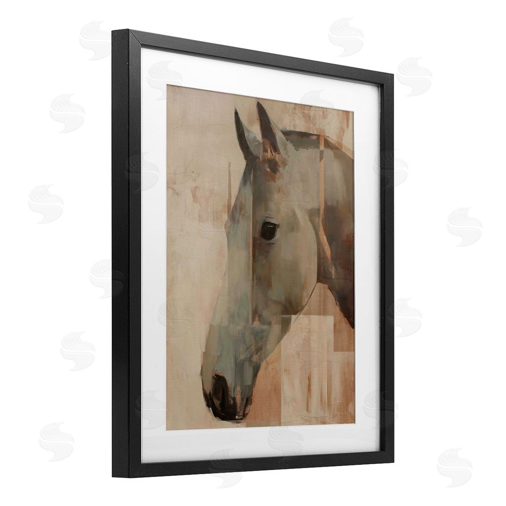 Svetlana Aleynikova Pure Horsepower Portrait Black Framed Print Under Glass Wall Art
