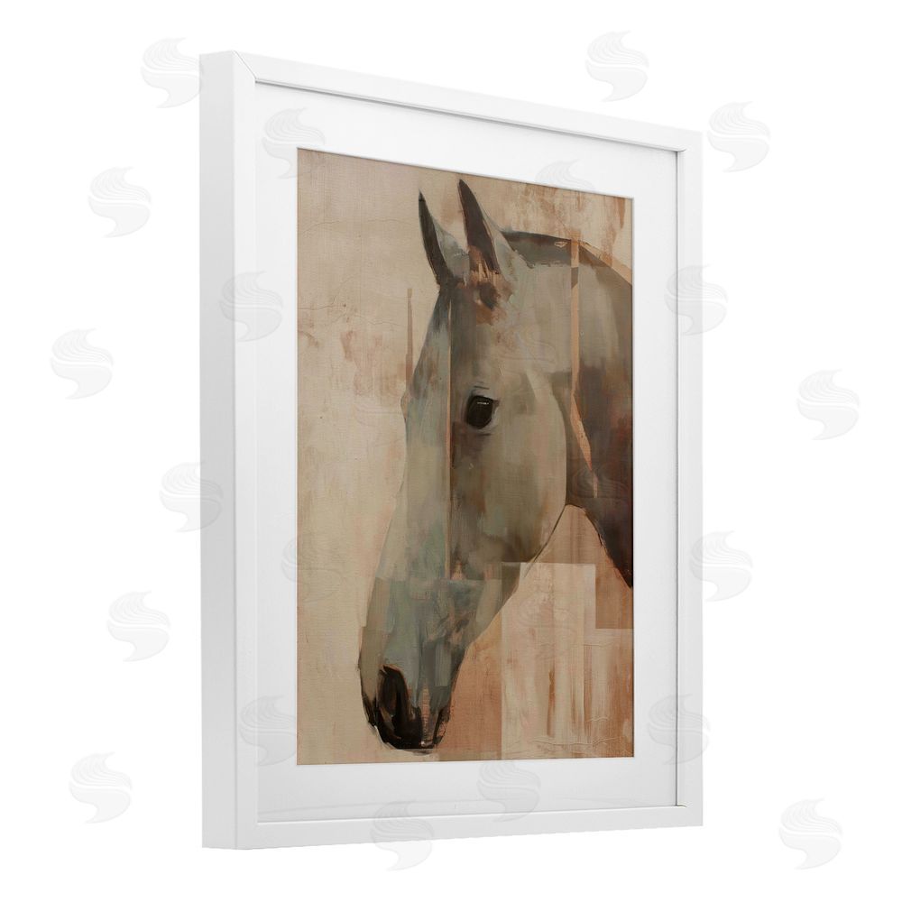 Svetlana Aleynikova Pure Horsepower Portrait White Framed Print Under Glass Wall Art