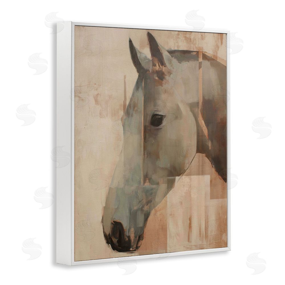 Svetlana Aleynikova Pure Horsepower Portrait White Framed Giclee Wall Art Print