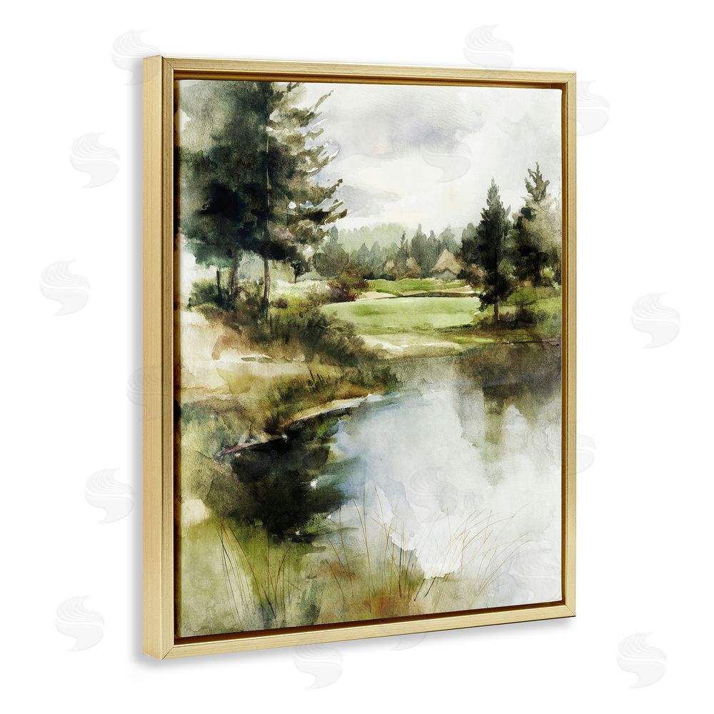 Svetlana Aleynikova The Secret Grove Gold Floating Frame Canvas Wall Art Print