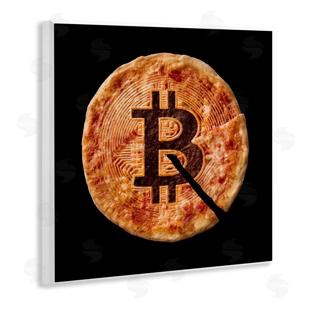 Svetlana Aleynikova Crypto Pizza Slice Wall Plaque Art Print