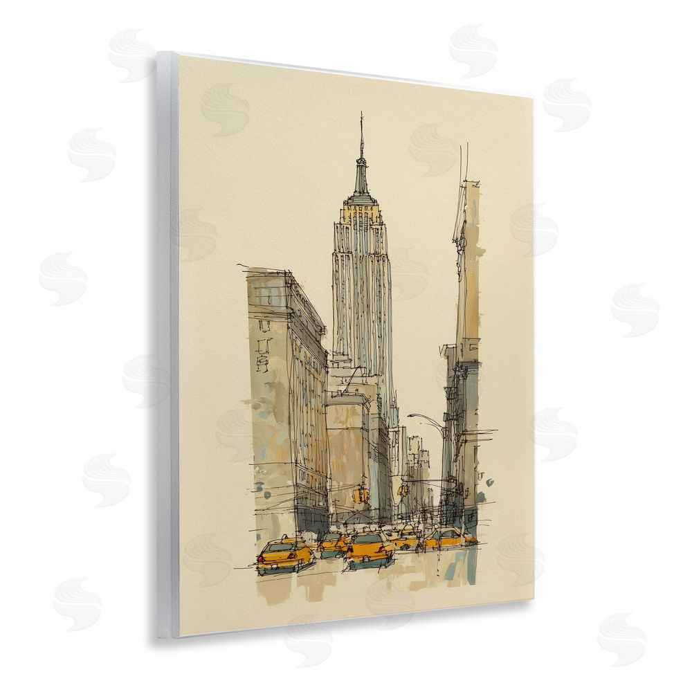 Svetlana Aleynikova NY City Lines Contour Wall Plaque Art Print
