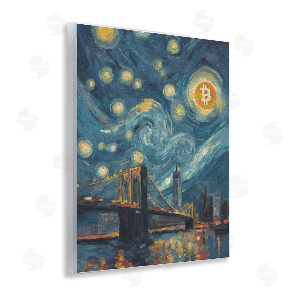 Svetlana Aleynikova Iconic Blockchain Moonlight Wall Plaque Art Print