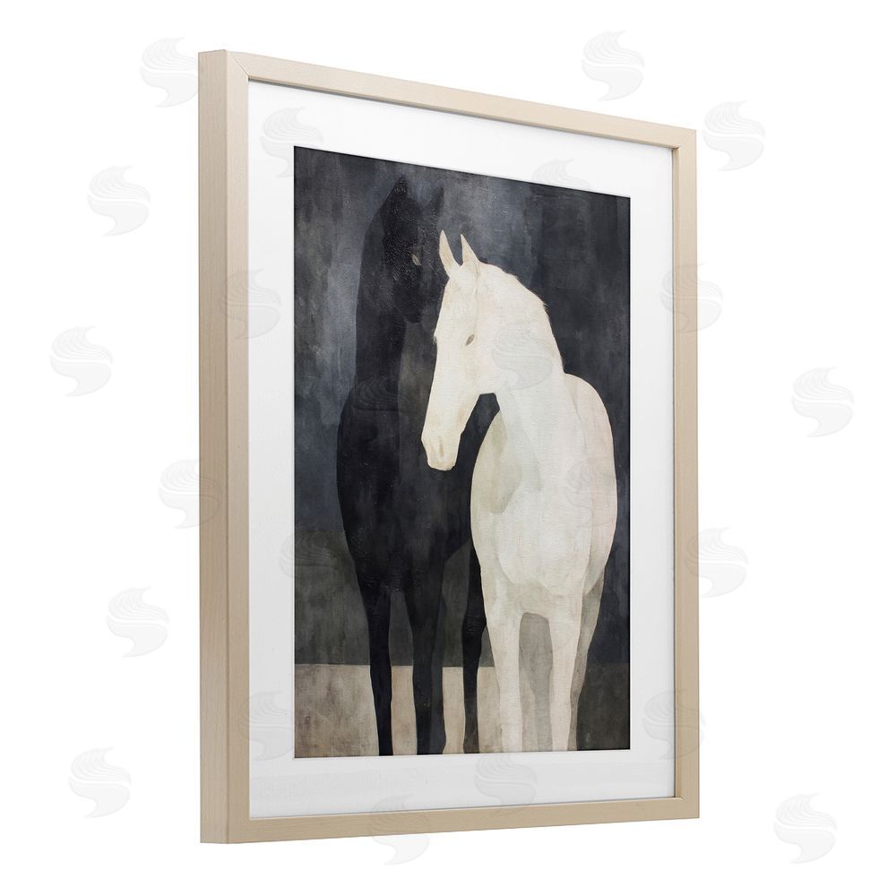 Svetlana Aleynikova Equine Twins Of Wind Birch Framed Print Under Glass Wall Art