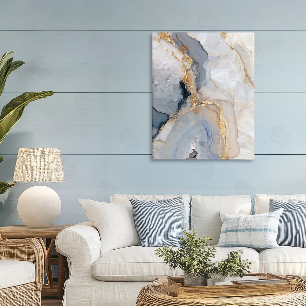 Svetlana Aleynikova Midnight Ore Crystals Canvas Wall Art Print in Room