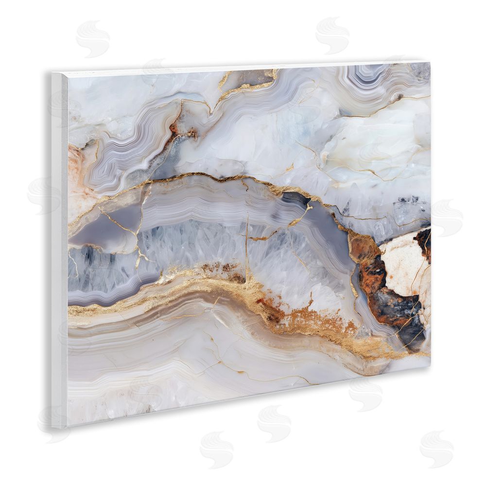 Svetlana Aleynikova Marbled Gold Stone Wall Plaque Art Print