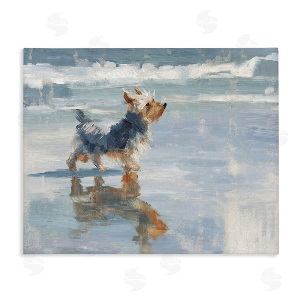 Svetlana Aleynikova Yorkie's Quiet Moment Stretched Canvas Wall Art Print